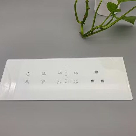 Factory Price Customized Design Electronic Appliance Cover Plate Glass Screen Printing Tempered Glass for Touch Panel