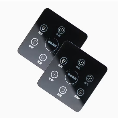 Customized Size Clear Tempered Glass for Smart Touch Switch Glass Panel with Printing