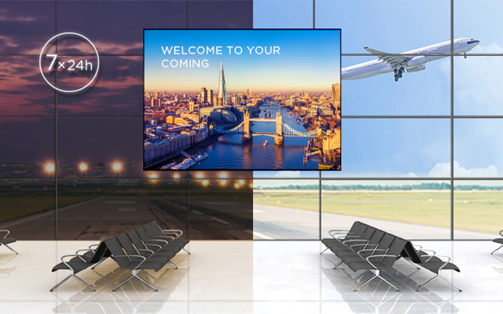 Electronic signage display screen