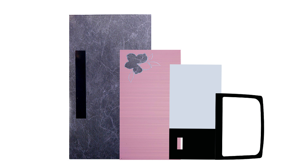 Silk screen glass panel 1