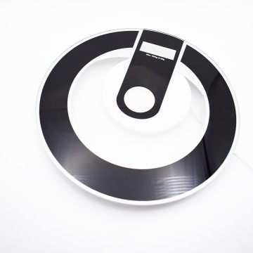 Custom 5.56mm round edge panel glass for weighing scale