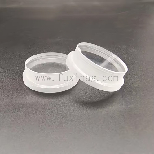 5~10mm Thick Small Size Ultra Clear Round Tempered Glass with Stepped Edge for Industrial LED Lighting and Instruments