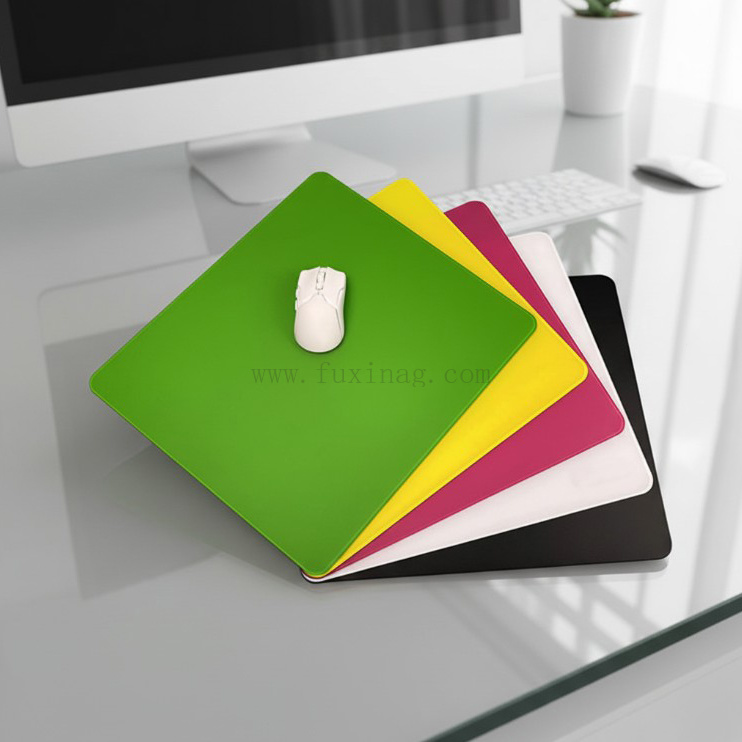Factory Price 3mm Thickness Glass Custom Size Durable Tempered Glass for Mouse Pad