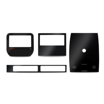 Tempered glass panel for kitchen appliances