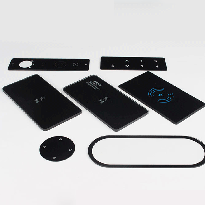 Custom smart touch tempered glass for home appliance electrical electronic display screen with AG/AR/AF coating
