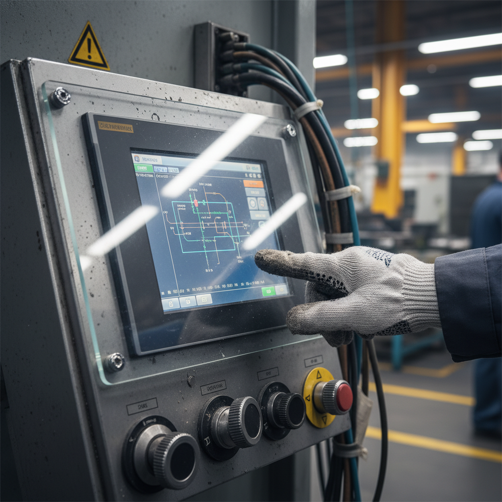 Low-Glare Protective Glass For Industrial Control Interfaces