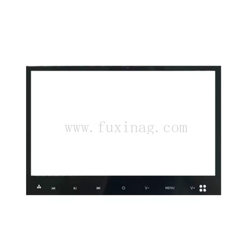 Direct Manufacturer Supply Tempered Cover Glass for Automotive Dashboard with Black Silk Screen Printing