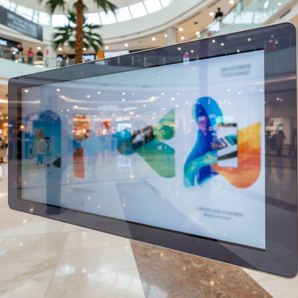 Ag With Ar Reflection Reduction For Retail Mall Advertising Kiosks