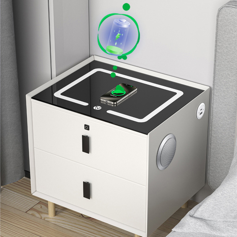 Smart cabinet tempered glass electronic panel