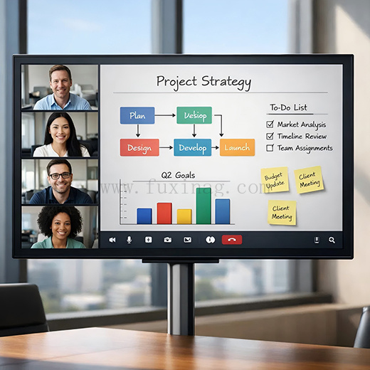 Anti Galre Cover Glass for 55~85" Commercial Display Touch Screen Meeting Machine