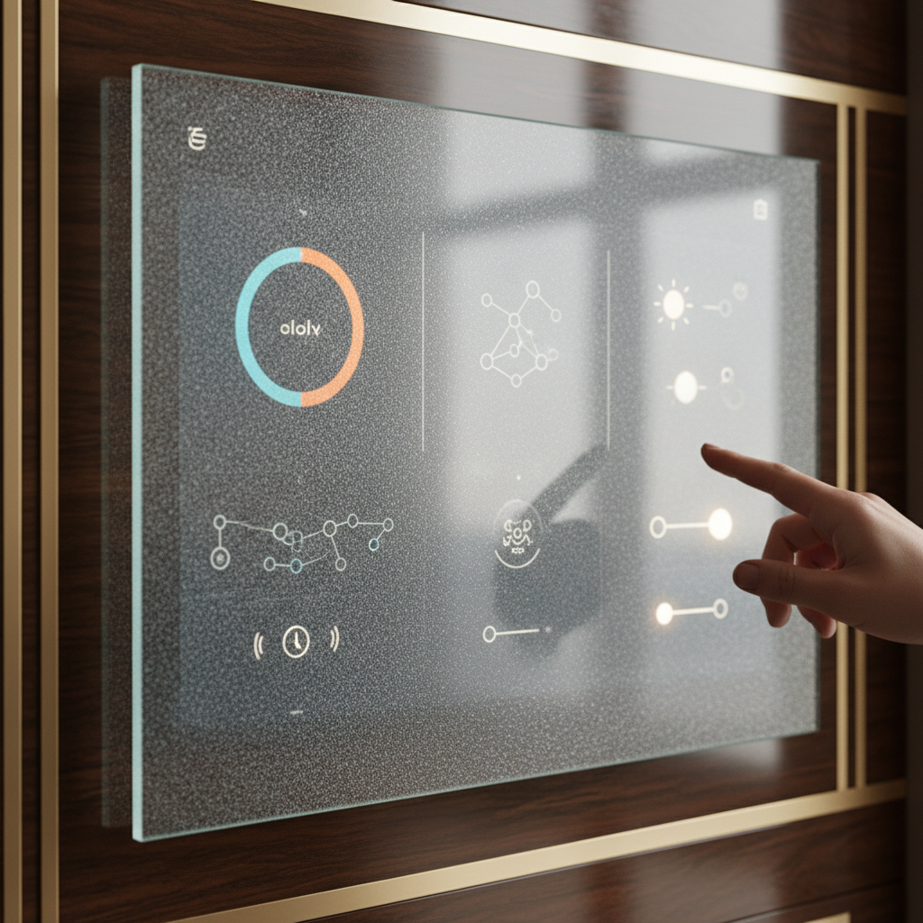 Anti-Glare Etched Glass For High-End Smart Home Panels