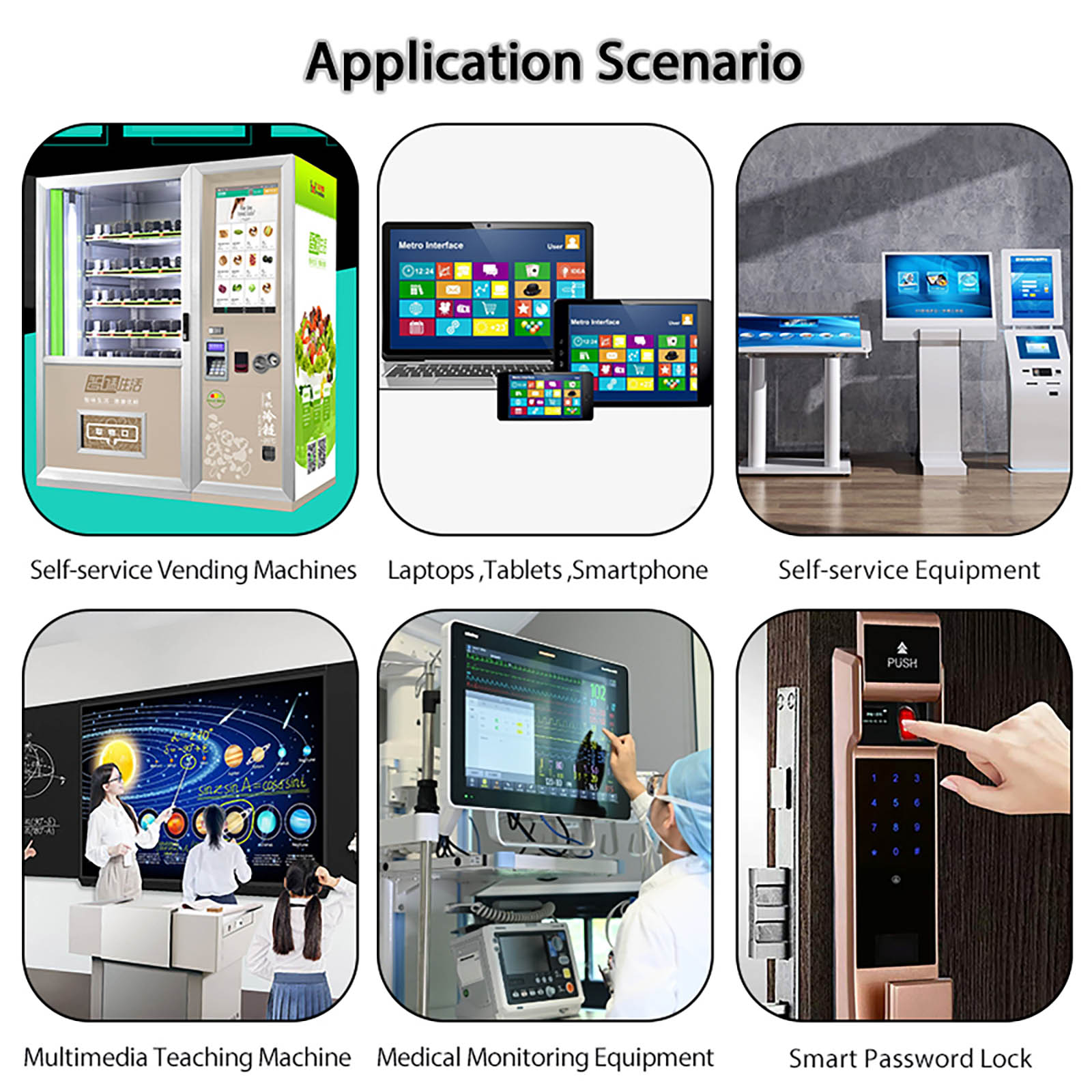 Customized electronic AM display cover glass (13)