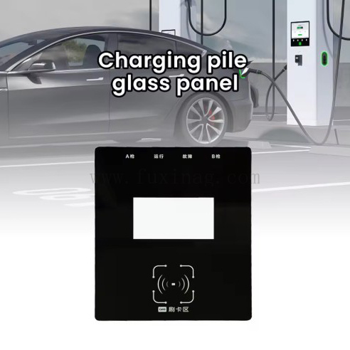 Factory Custom High-Strength Tempered Cover Glass for EV Charging Piles