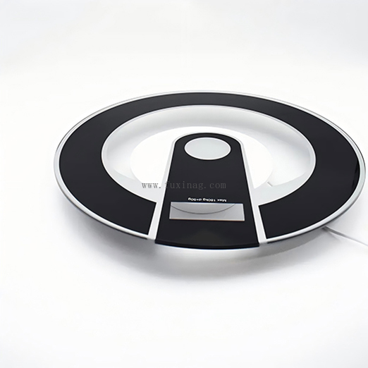 Custom 5.56mm round edge panel glass for weighing scale