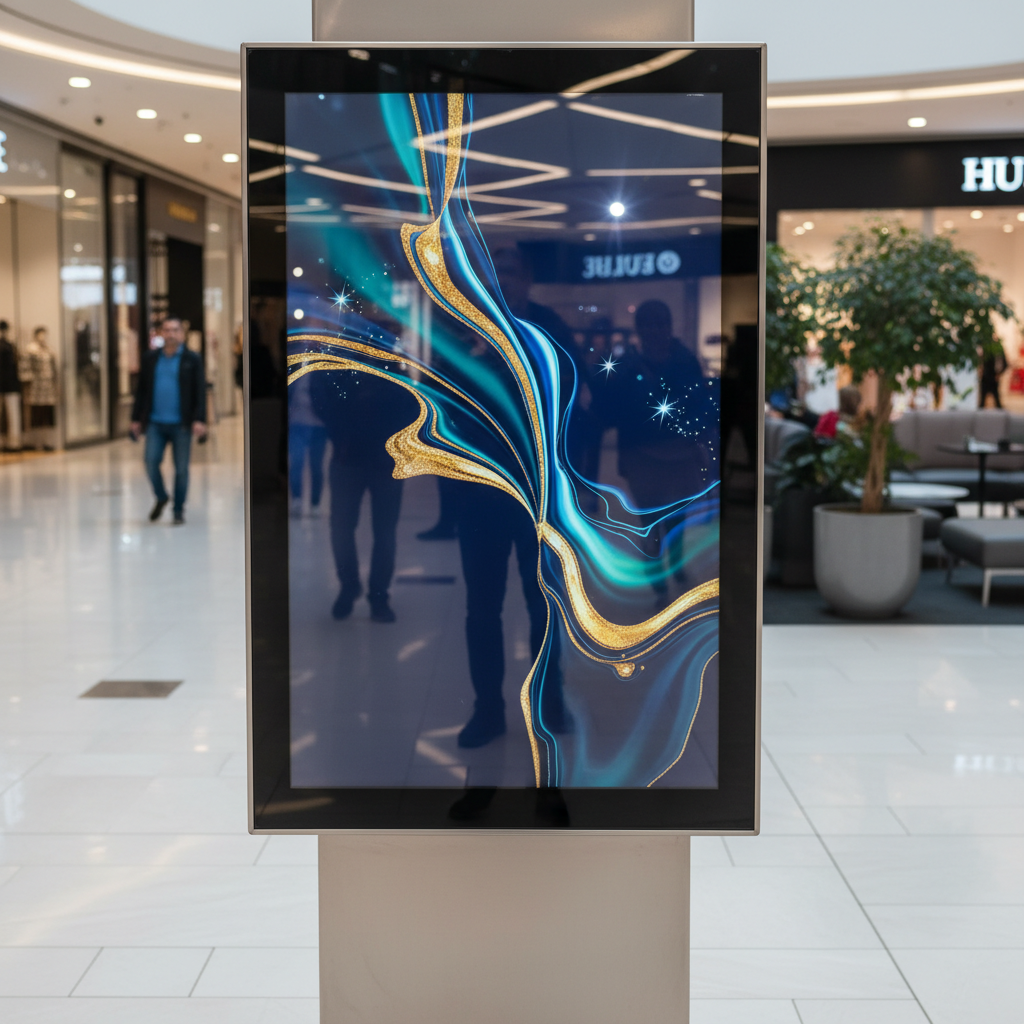 Ag Cover Glass For Lcd For Retail Mall Advertising Kiosks