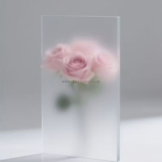 Factory Supplied 6mm, 8mm, 10mm, 12mm, 15mm, 19mm Sandblasted Frosted diffused Aicd Etched Glass for Decoration