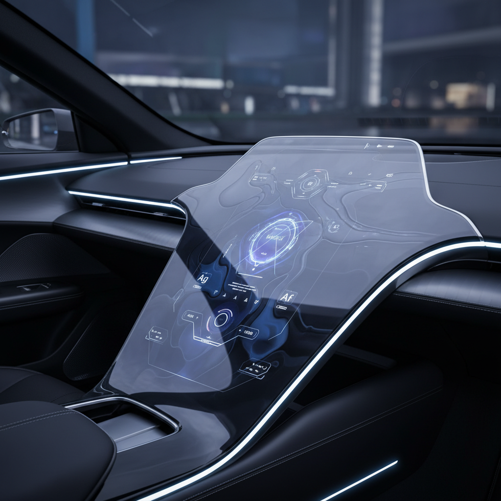 Ag+Ar+Af Touch Screen Glass For Automotive Center Consoles