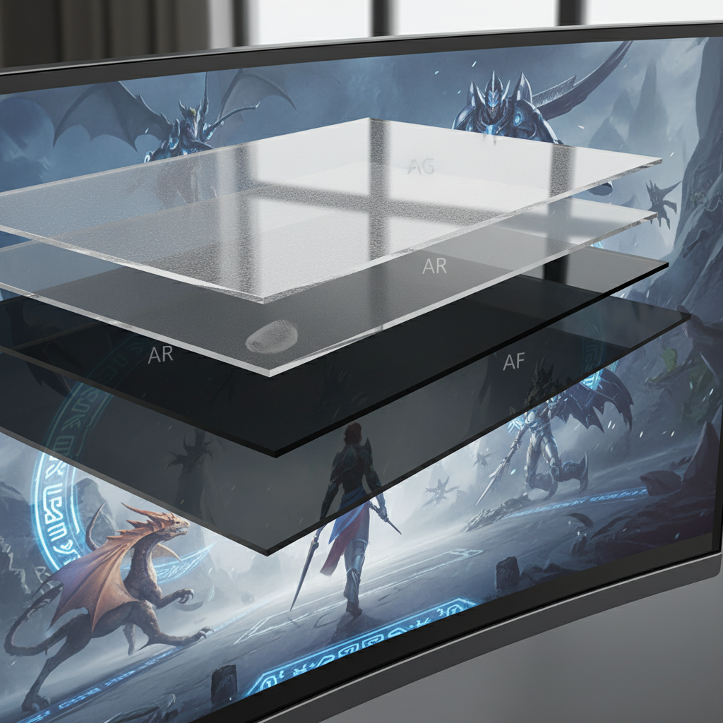 Combined Ag Ar Af Panels For E-Sports Gaming Monitors