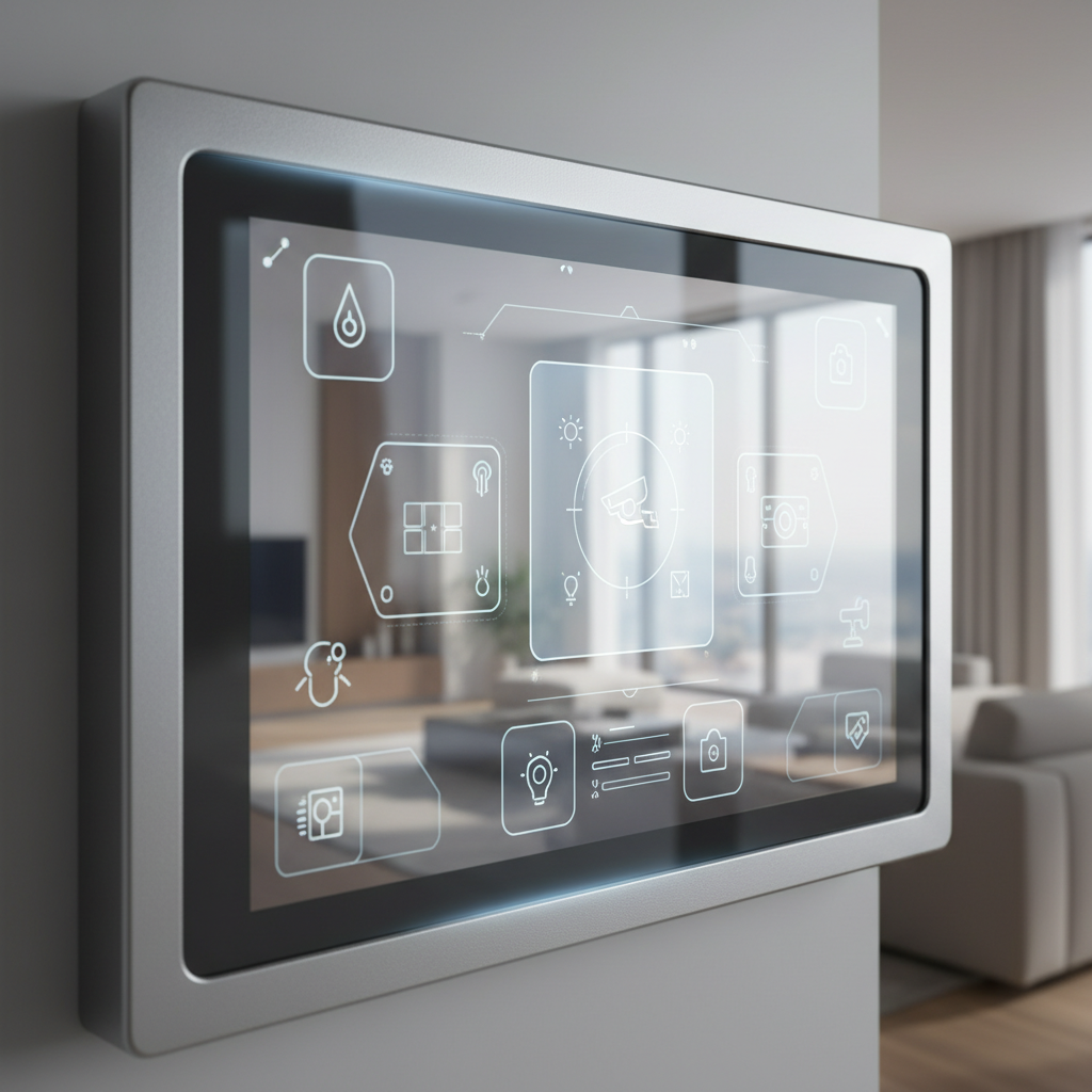 Ag+Ar+Af Touch Screen Glass For High-End Smart Home Panels