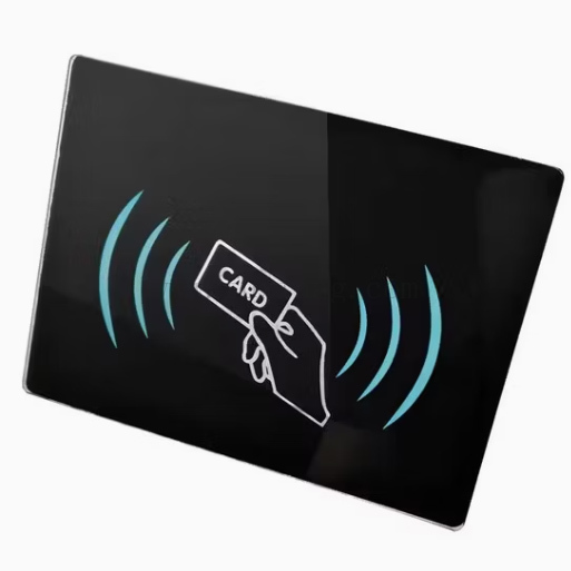 Custom Black Silk Screen Printed Tempered Glass for Control System Panel