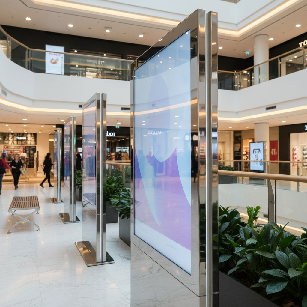 Low-Reflection Ag Af Sheets For Retail Mall Advertising Kiosks
