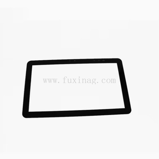 Factory OEM/ODM Custom Rectangle Shape Black Color Silkscreen Printed Anti-Reflective AR Coating Toughened Display Cover Glass