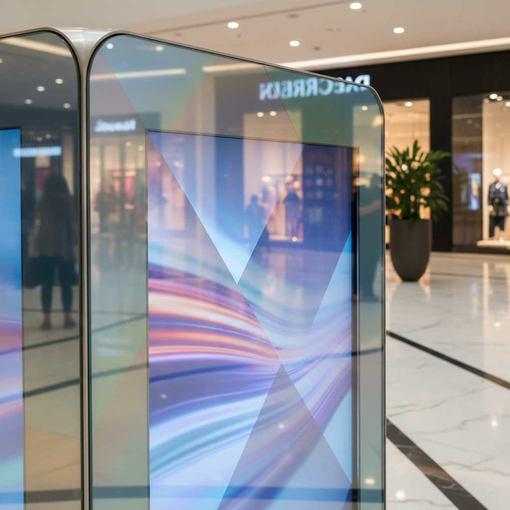 Multi-Coated Ag Glass For Retail Mall Advertising Kiosks