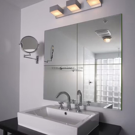 Mirror Glass 1~4mm Round/Rectangular/Square Frameless Tempered Mirror Sheet for Hotel/Apartment/Villa/Living Room